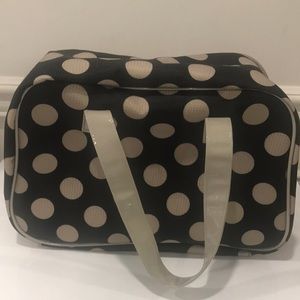 Travel makeup bag - like new condition with inside compartments